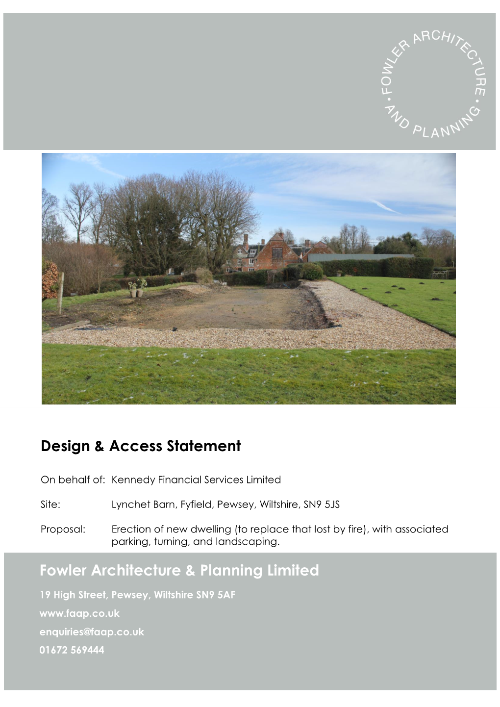Contents Fowler Architecture & Planning Limited Design & Access