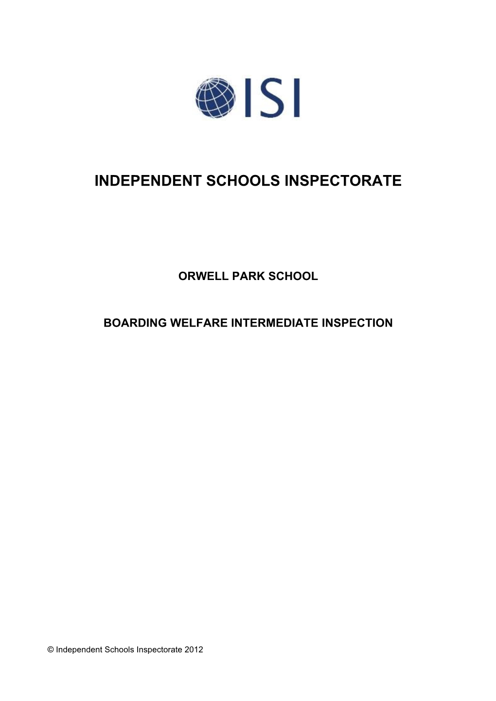 Independent Schools Inspectorate
