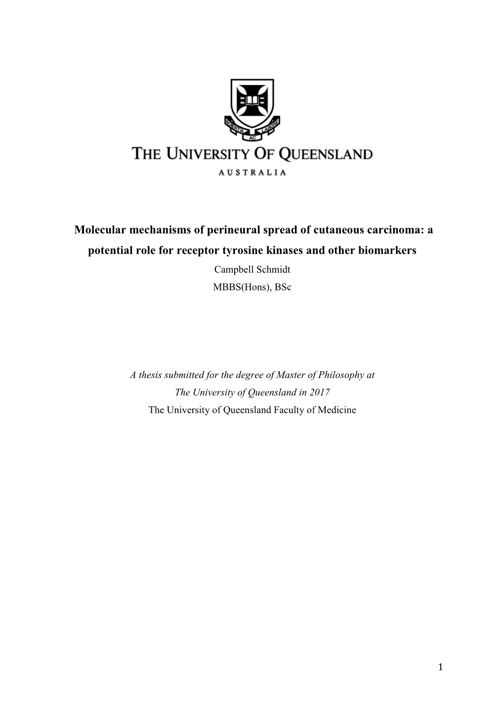 Molecular Mechanisms of Perineural Spread of Cutaneous Carcinoma