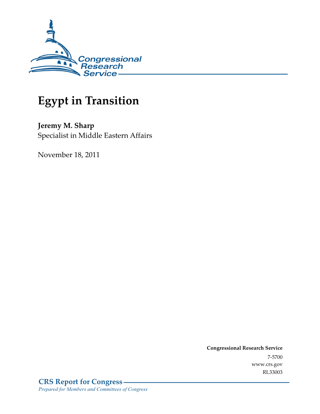 Egypt in Transition