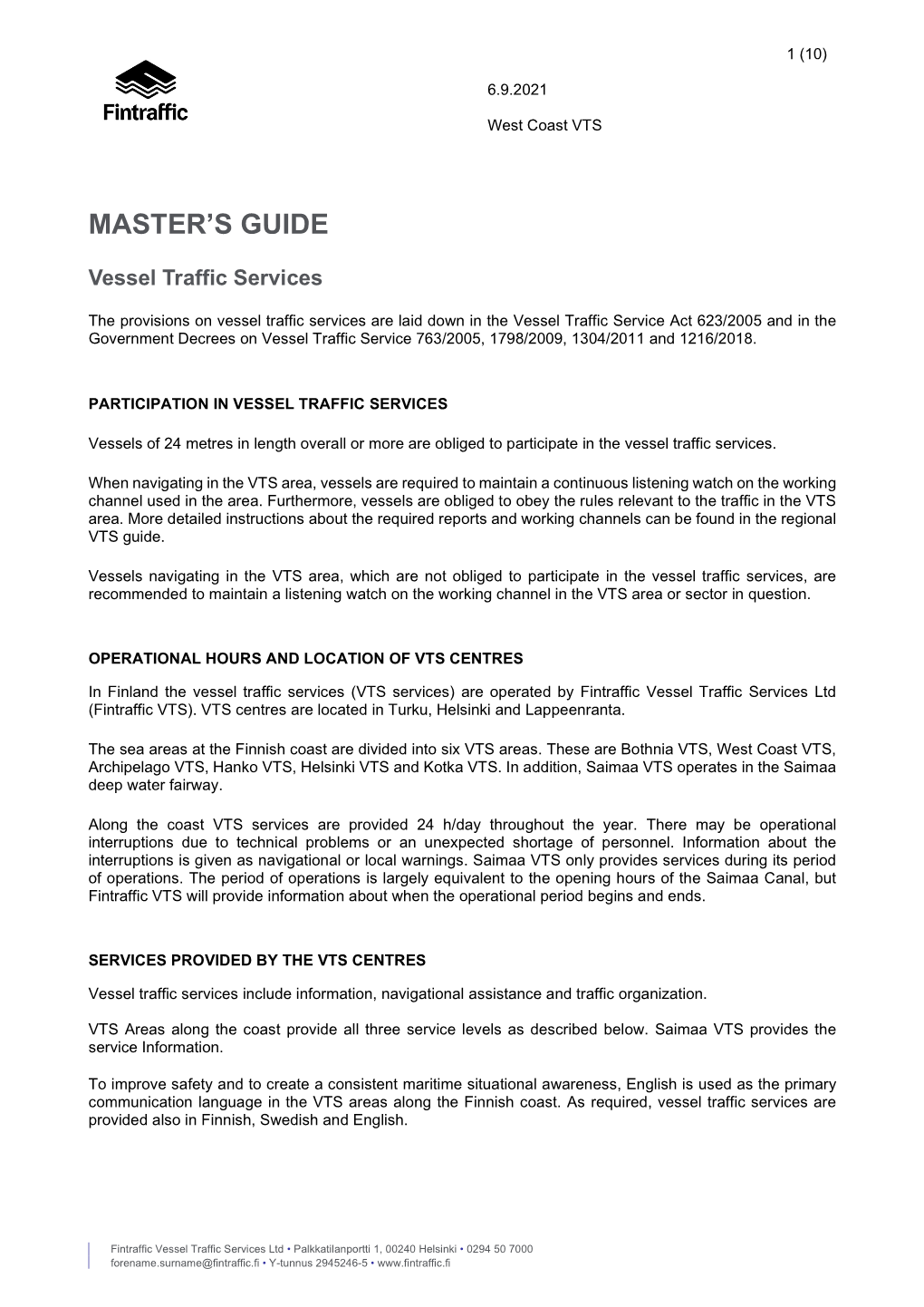 Master's Guide