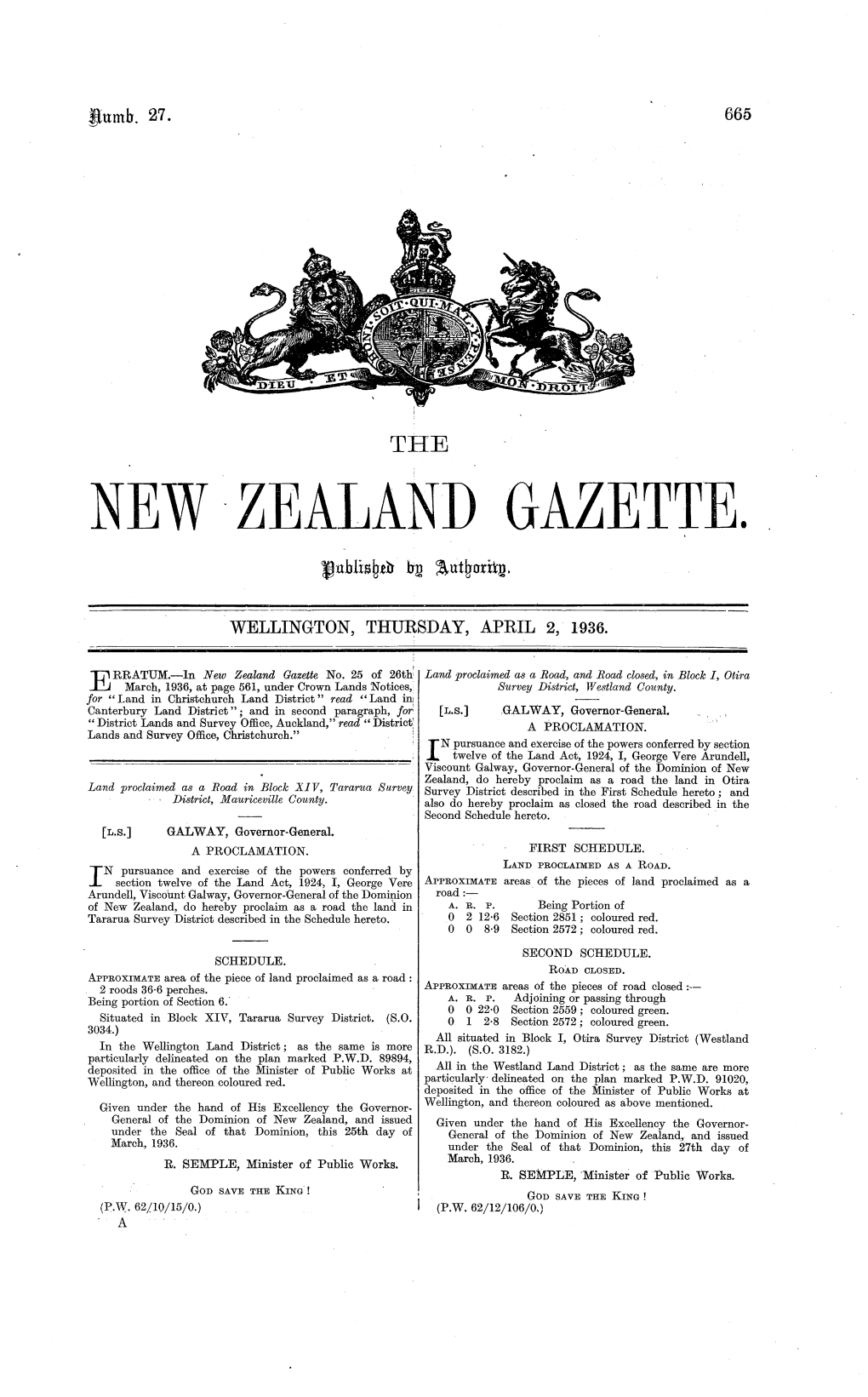 Zealand Gazette