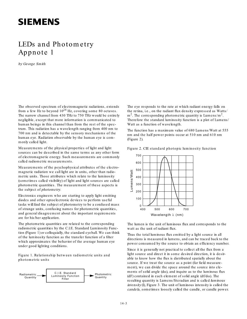 LED's and Photometry