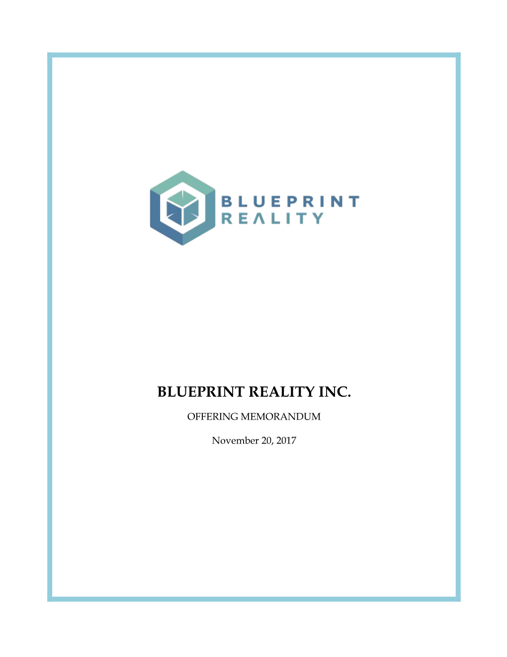 Blueprint Reality Inc