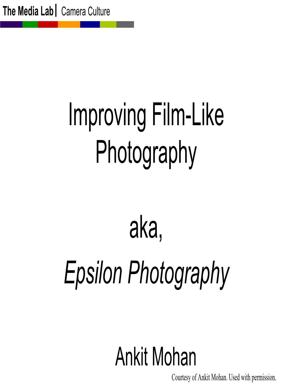 Epsilon Photography