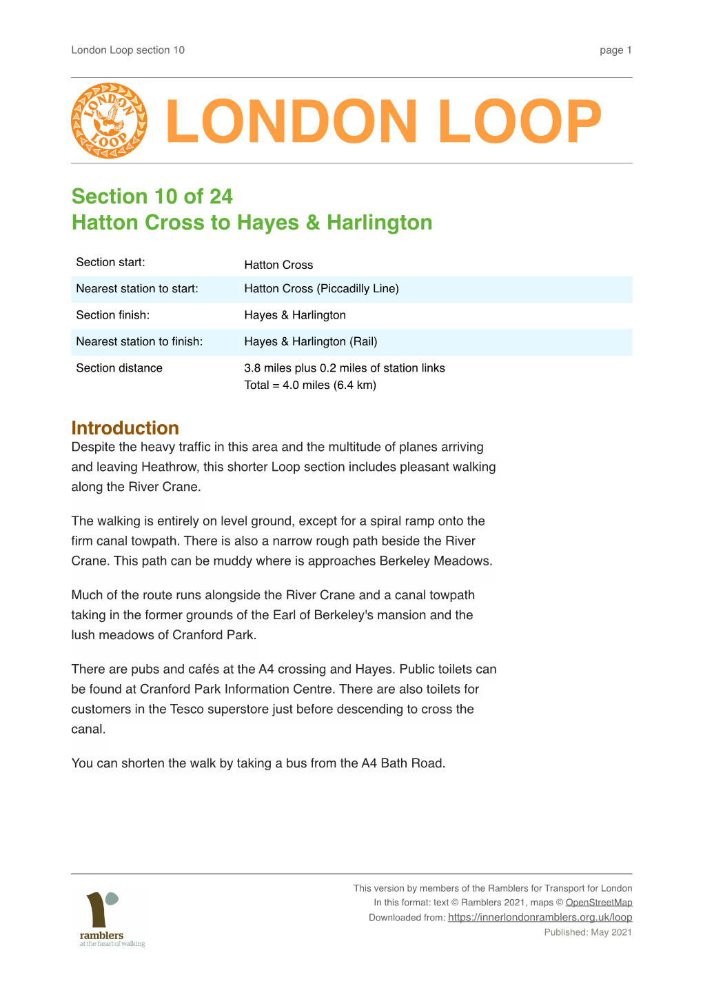 Hatton Cross to Hayes & Harlington