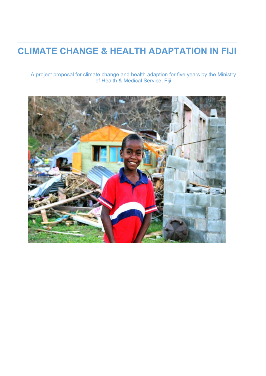 Climate Change & Health Adaptation in Fiji