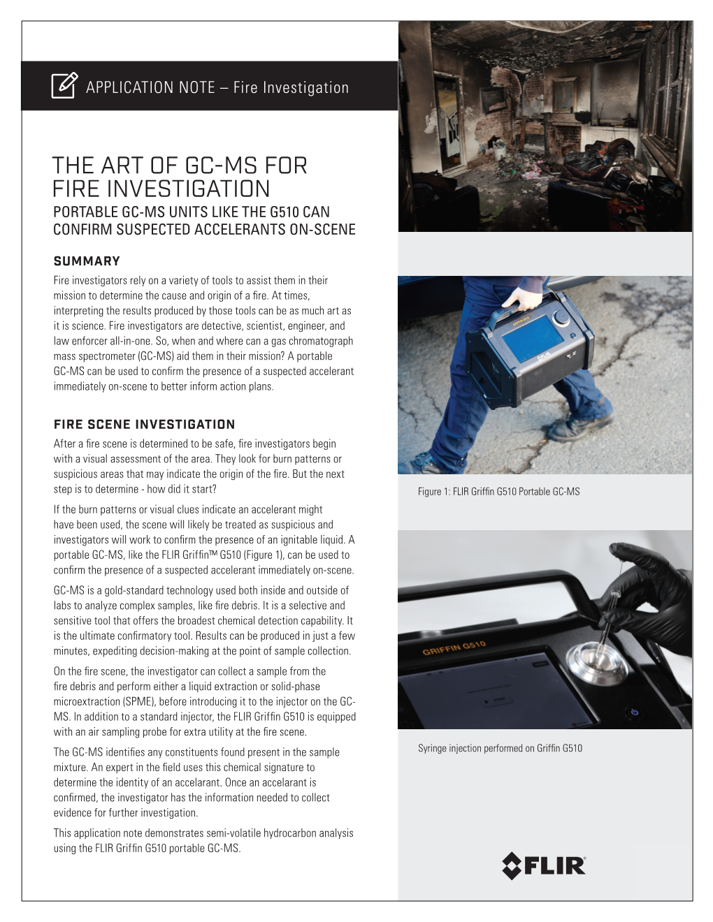 The Art Of Gc-Ms For Fire Investigation Portable Gc-Ms Units Like The ...