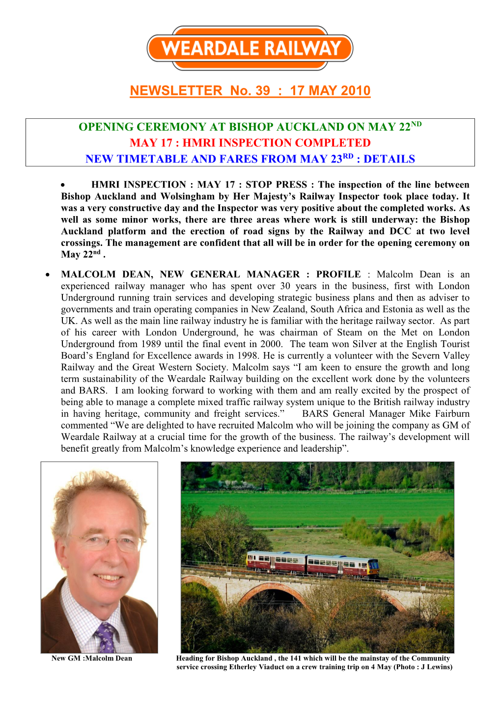 Weardale Railways