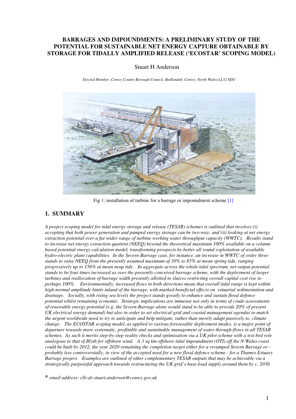 1 Barrages and Impoundments