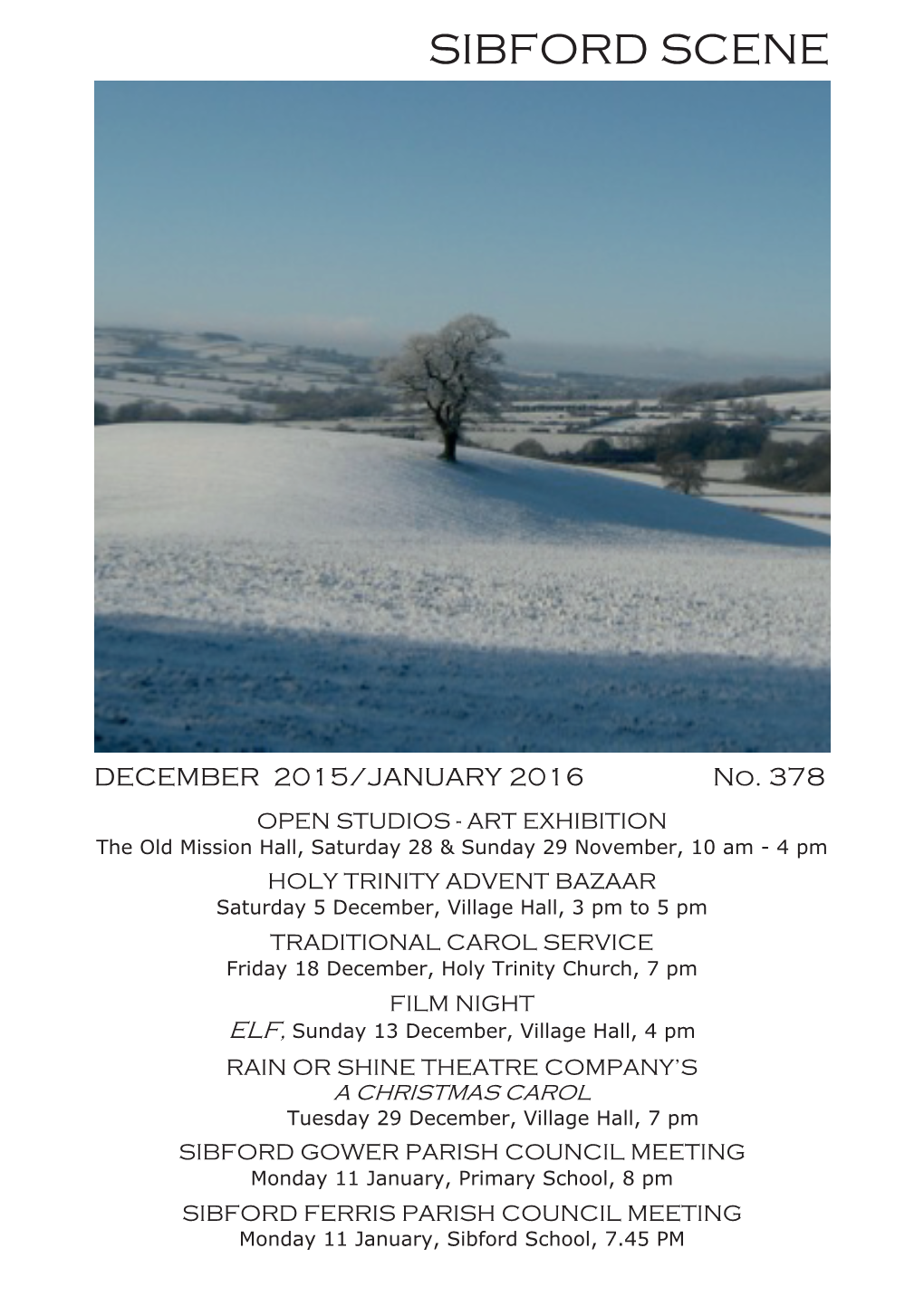 Sibford Scene 378 December 2015