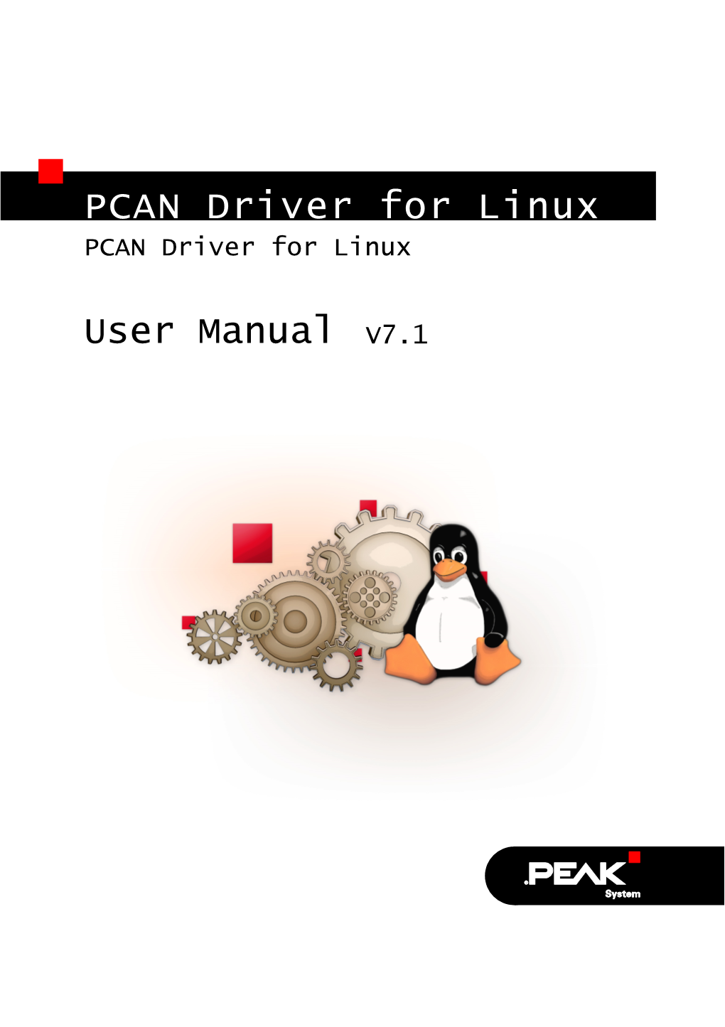 PCAN Driver for Linux PCAN Driver for Linux