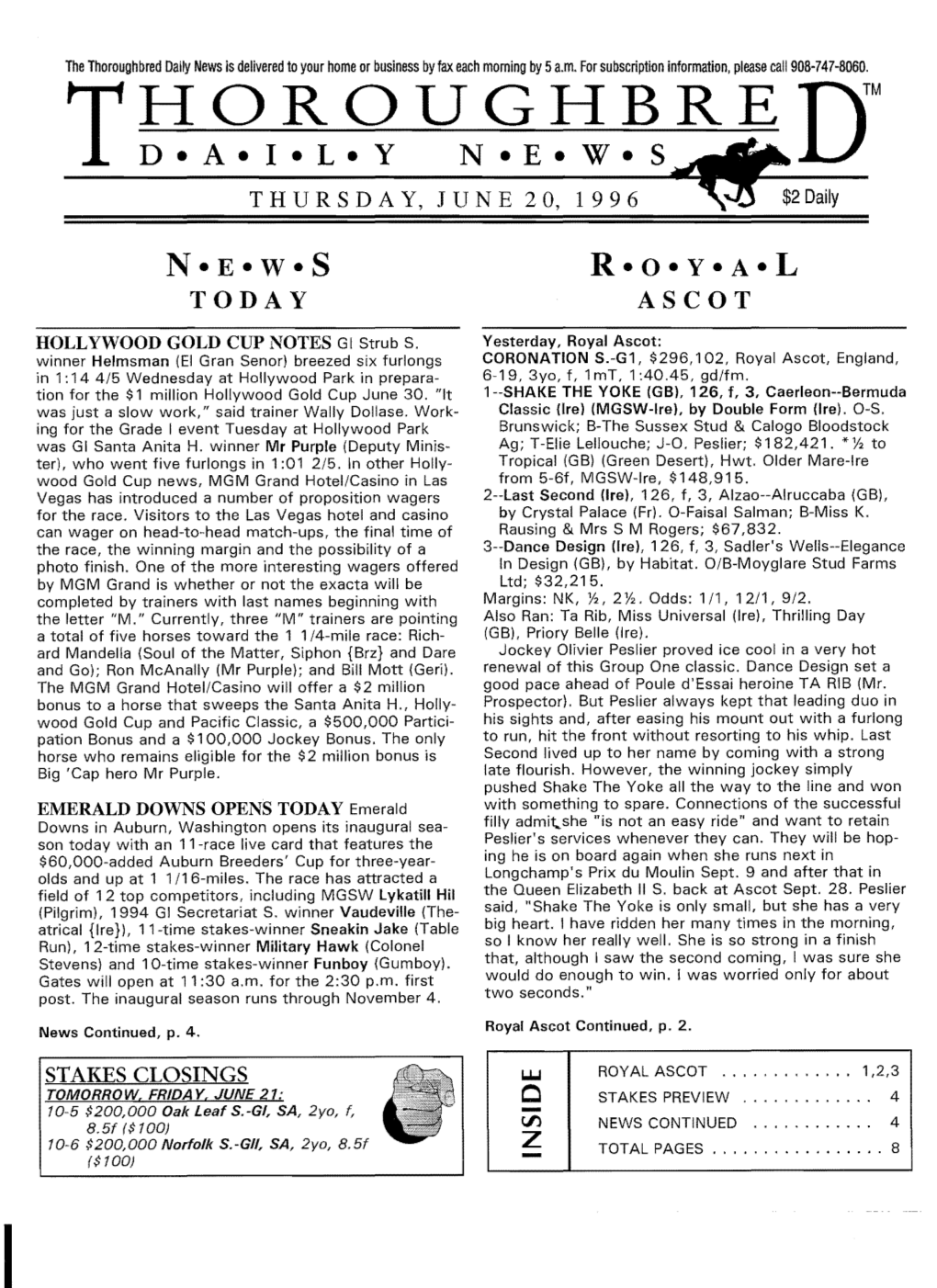 Red Daily News Is Delivered to Your Home Or Business by Fax Each Morning by 5A.M