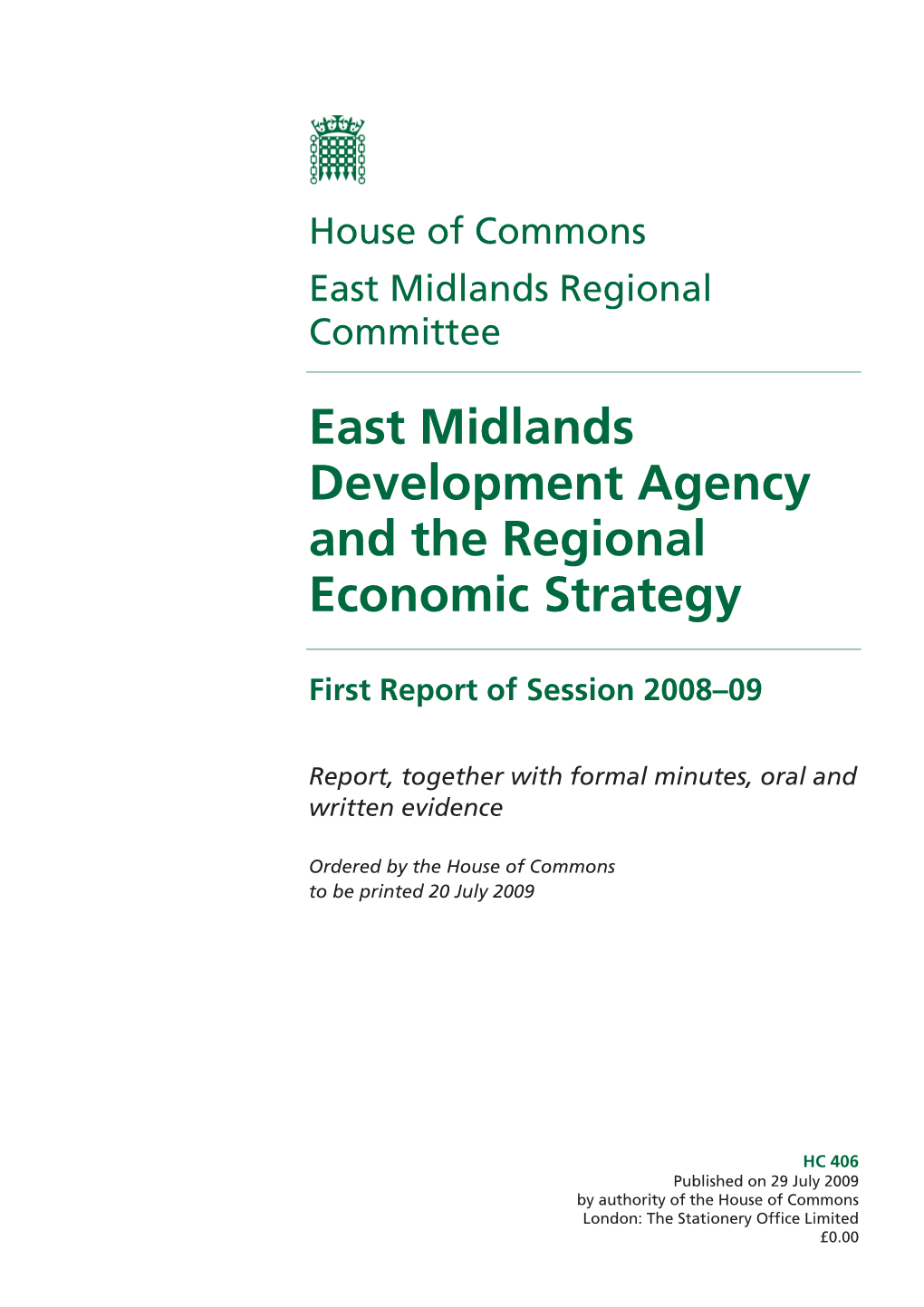 East Midlands Development Agency and the Regional Economic Strategy