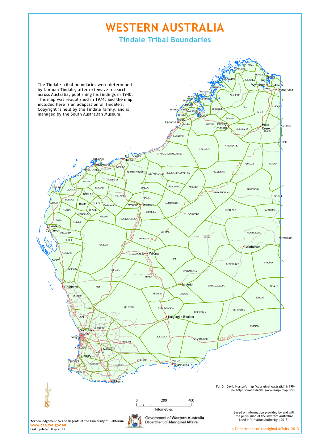 View Tindale's Tribal Boundaries