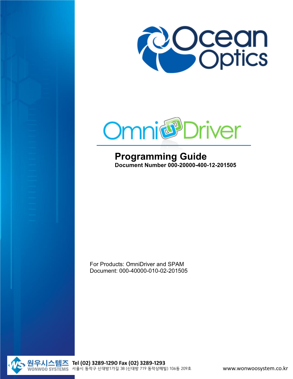 Ocean Optics Programming Manual