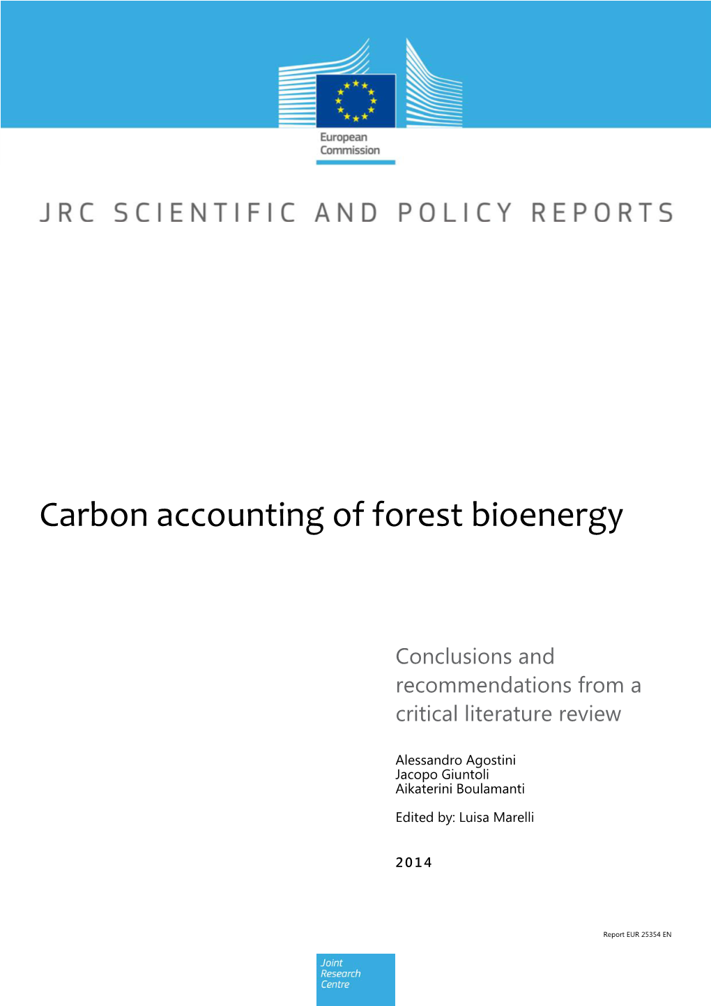 Carbon Accounting of Forest Bioenergy