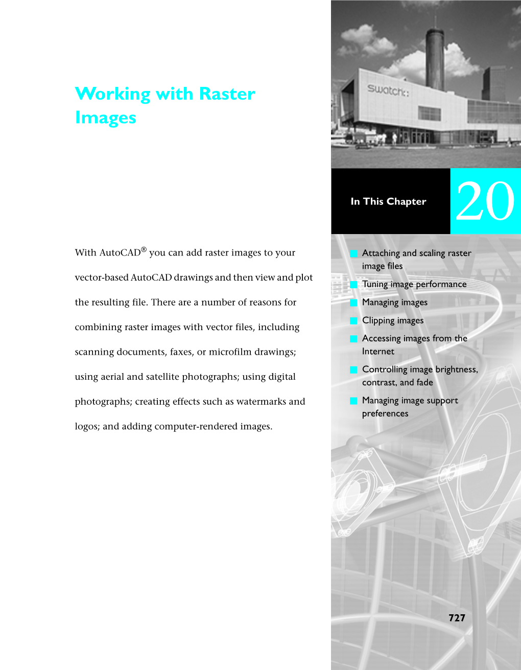 Working with Raster Images, Autocad 2000 User's Guide