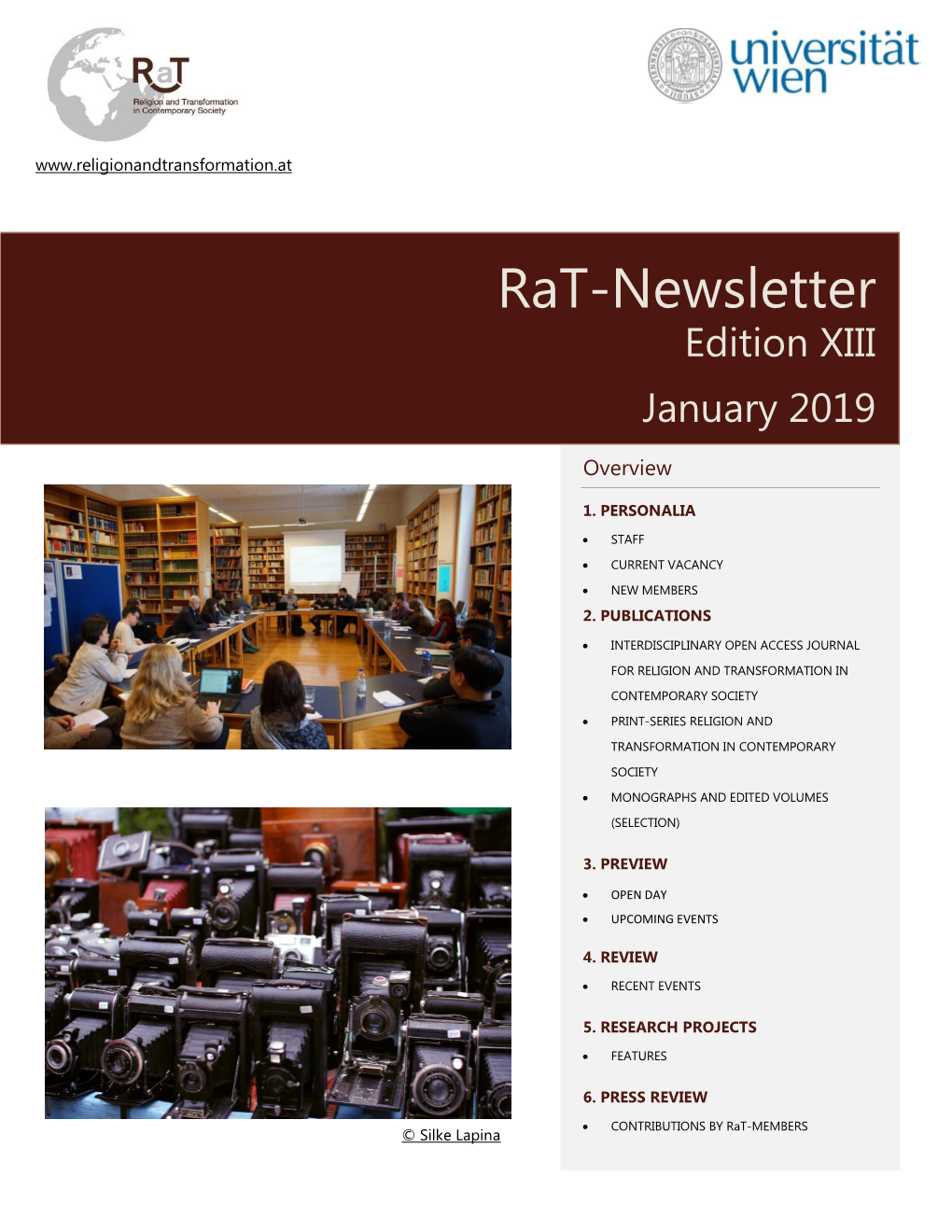 Rat-Newsletter Edition XIII January 2019