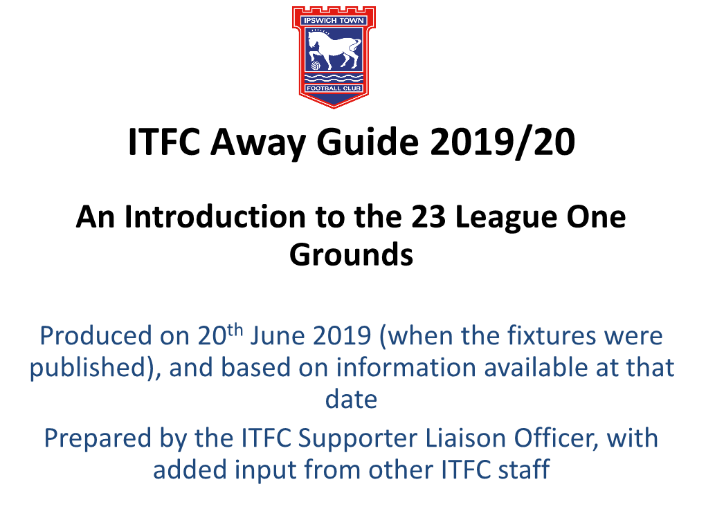 2019/20 Season Will Be New to Most Town Fans