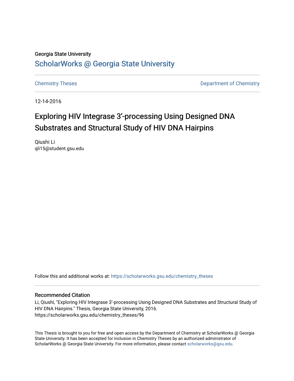 Exploring HIV Integrase 3'-Processing Using Designed DNA Substrates