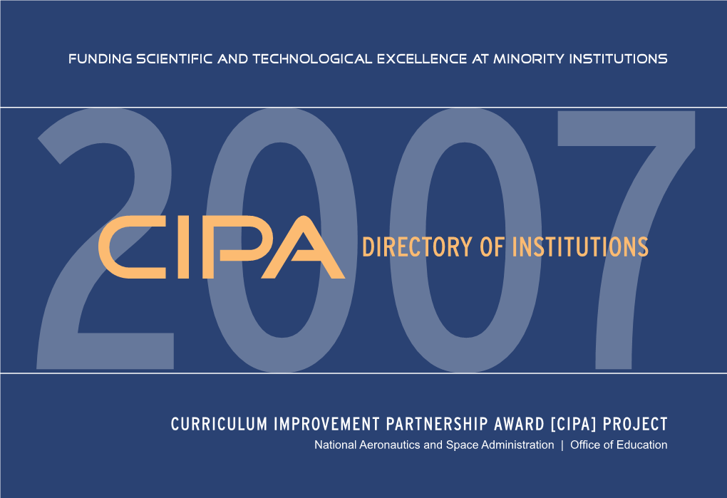 2007Directory of Institutions