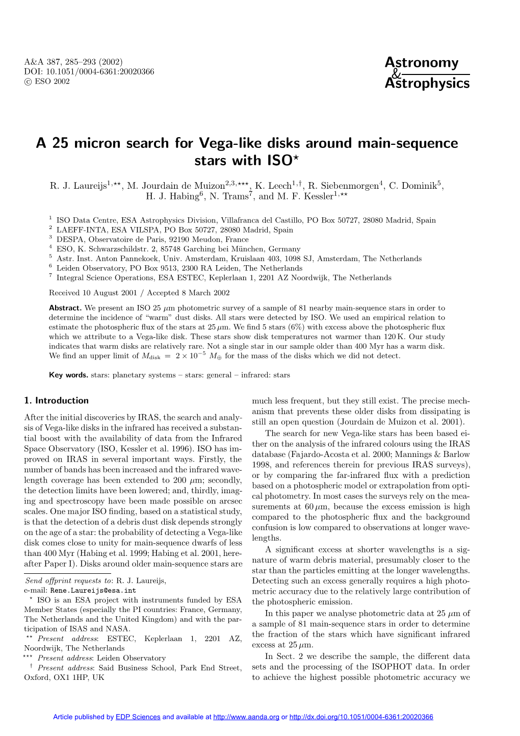 A 25 Micron Search for Vega-Like Disks Around Main-Sequence Stars with ISO?