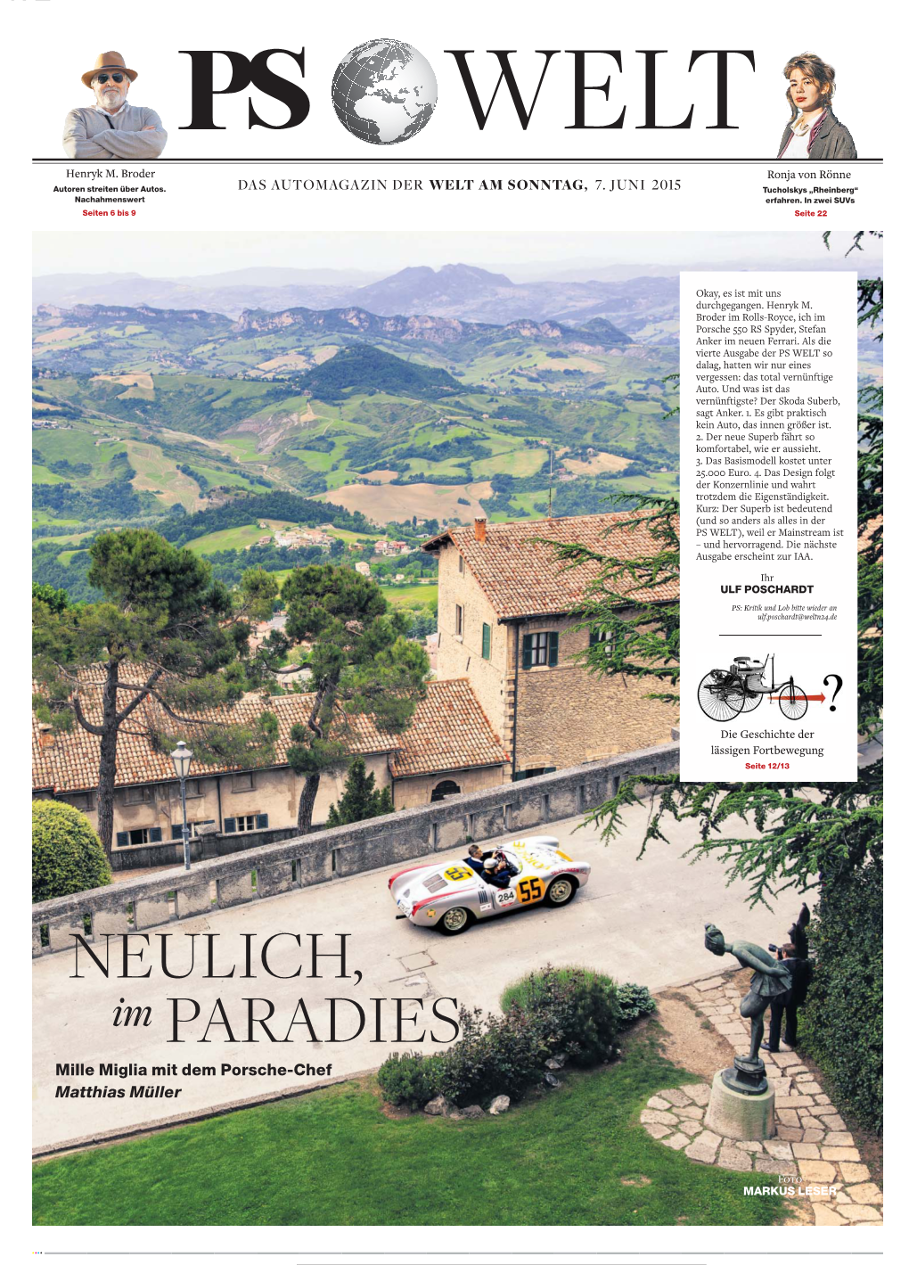 Mille Miglia Mit Dem Porsche-Chef Matthias Müller