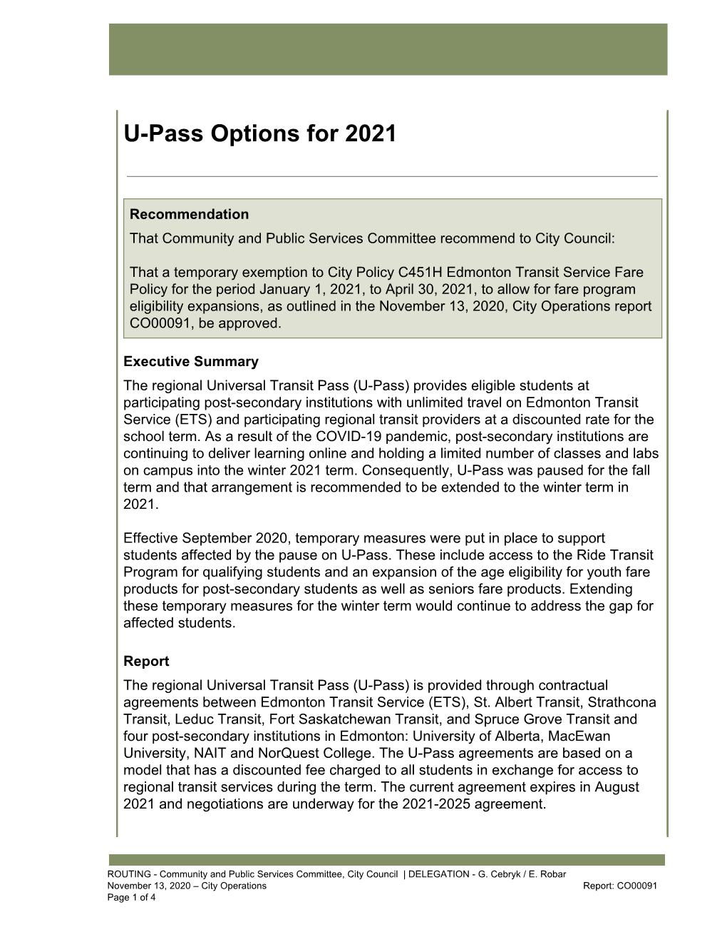 CO00091 U-Pass Options for 2021 Report.Pdf