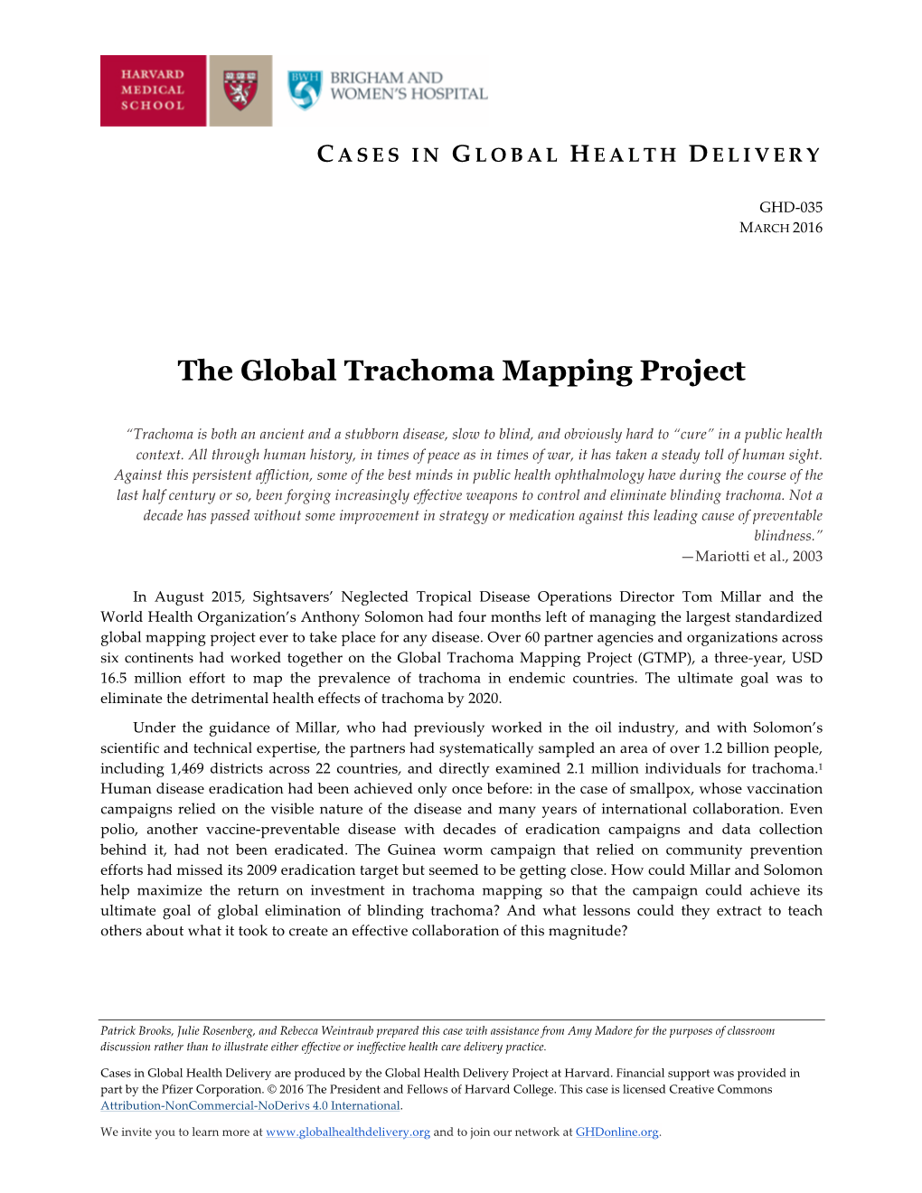 Download GHD-035 the Global Trachoma Mapping Project