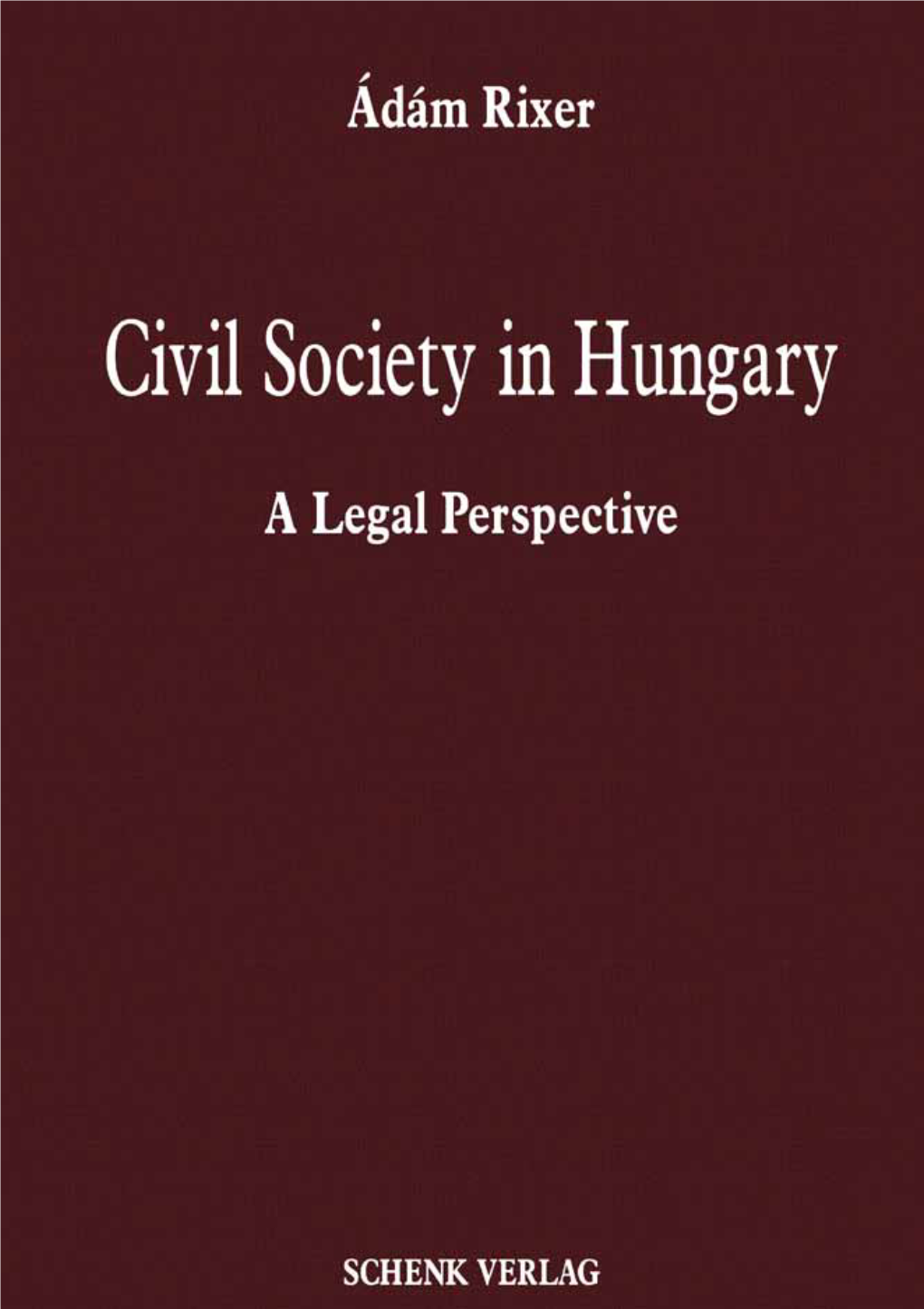 Civil Society in Hungary Rixer.Pdf