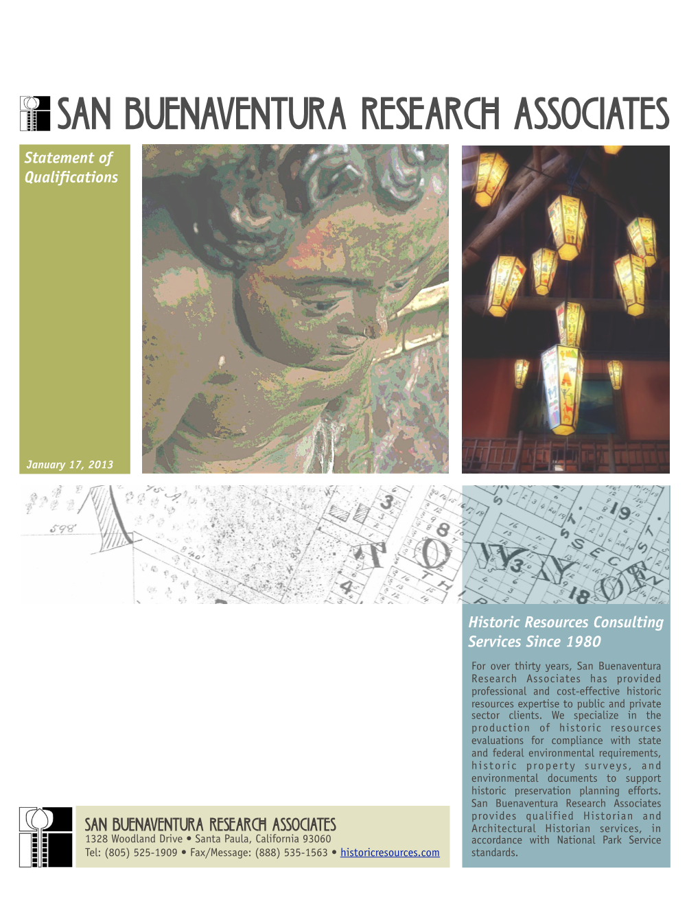 SAN BUENAVENTURA RESEARCH ASSOCIATES Statement of Qualifications