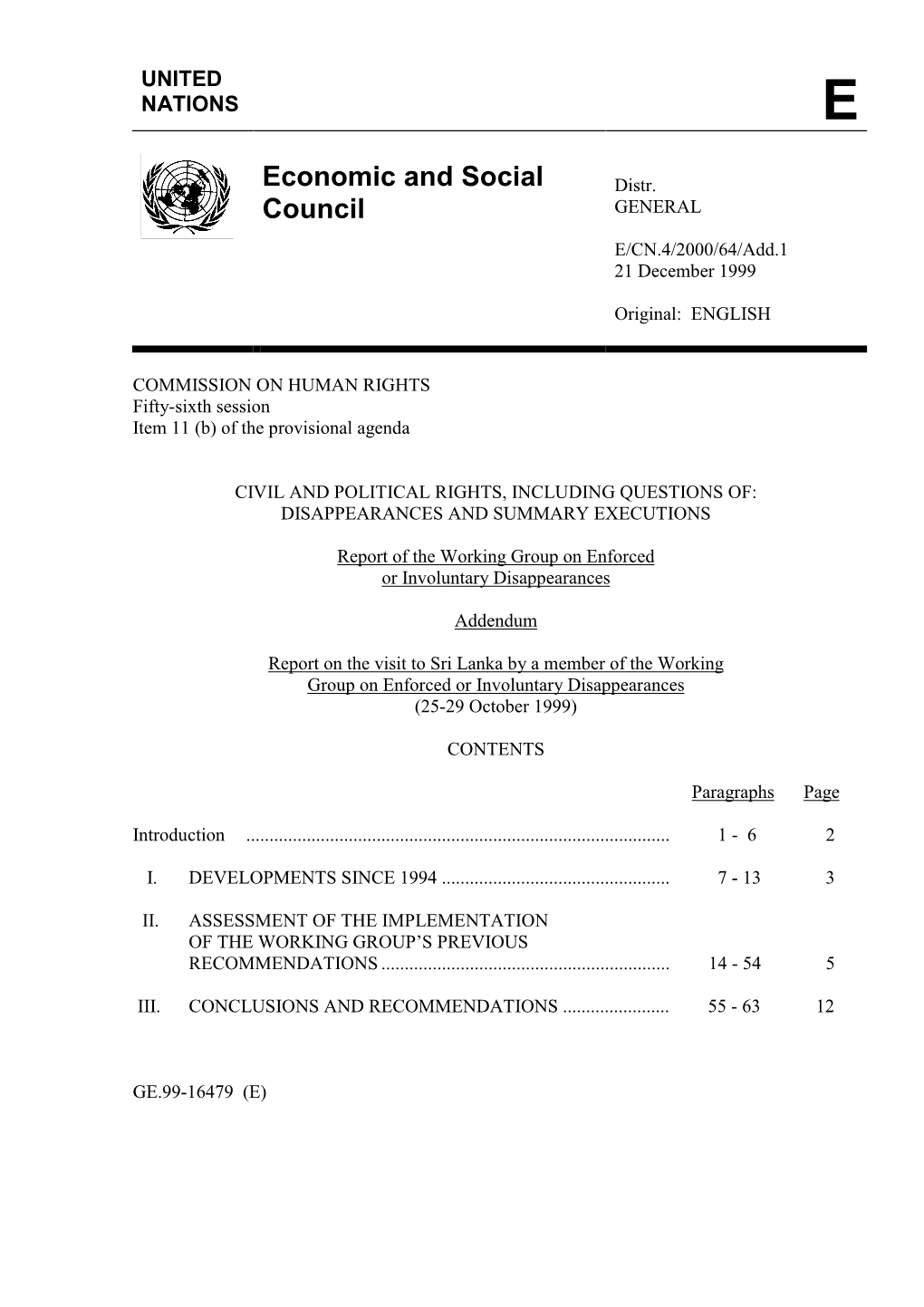 Economic and Social Council