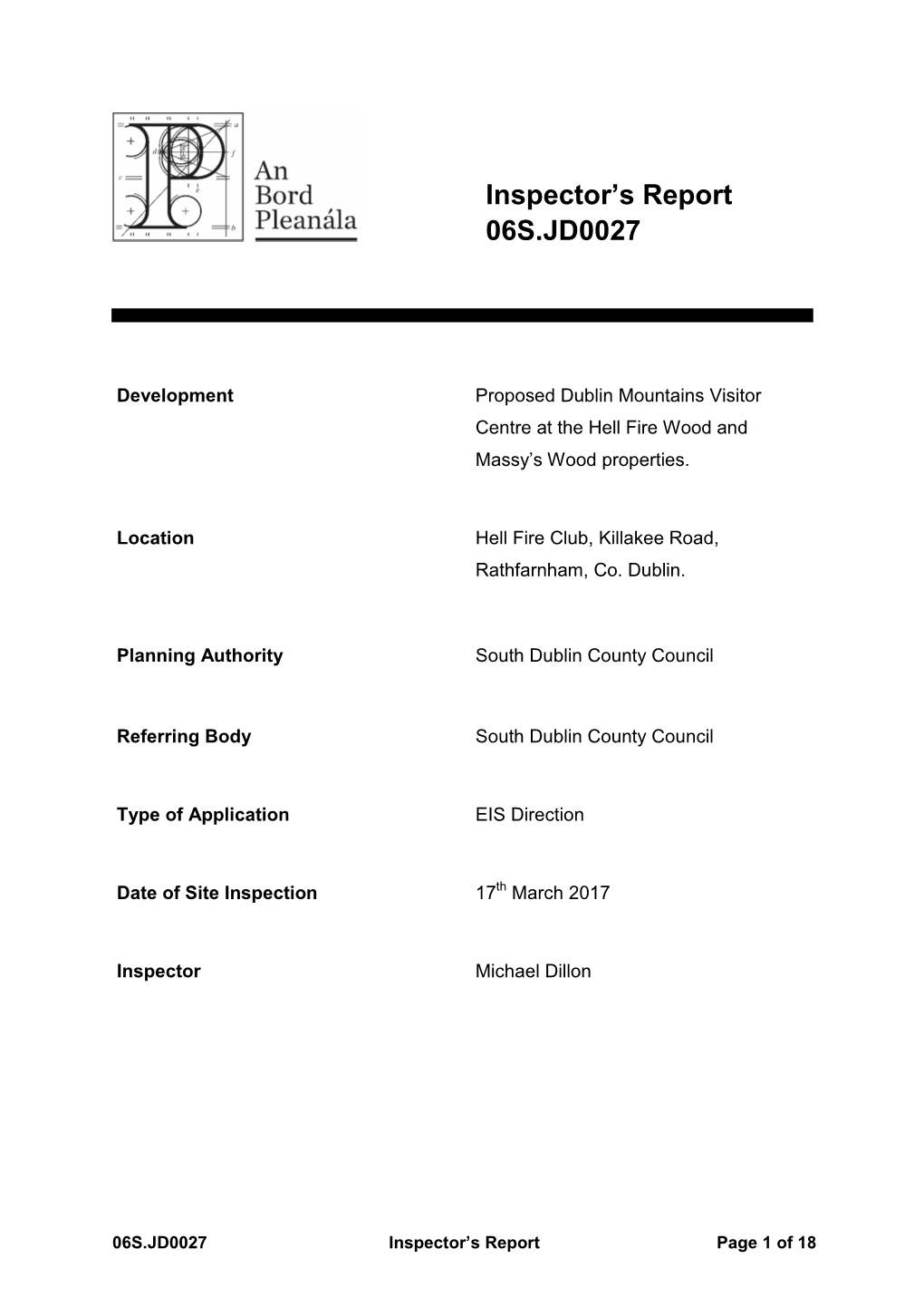 Report Template Normal Planning Appeal