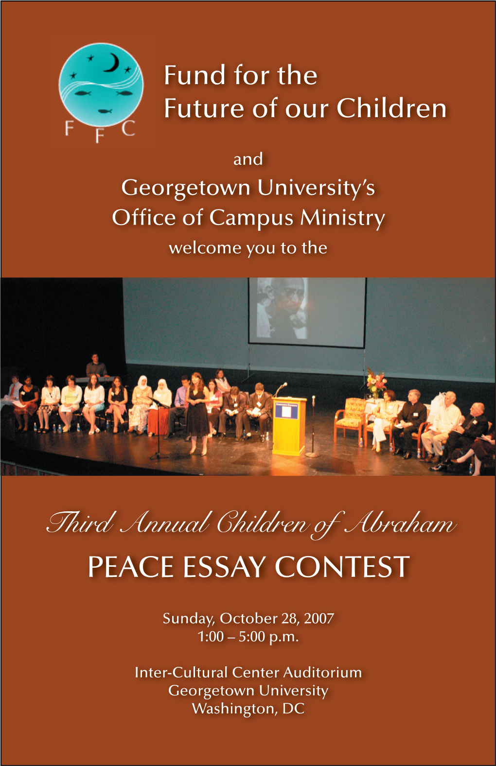 Third Annual Children of Abraham PEACE ESSAY CONTEST