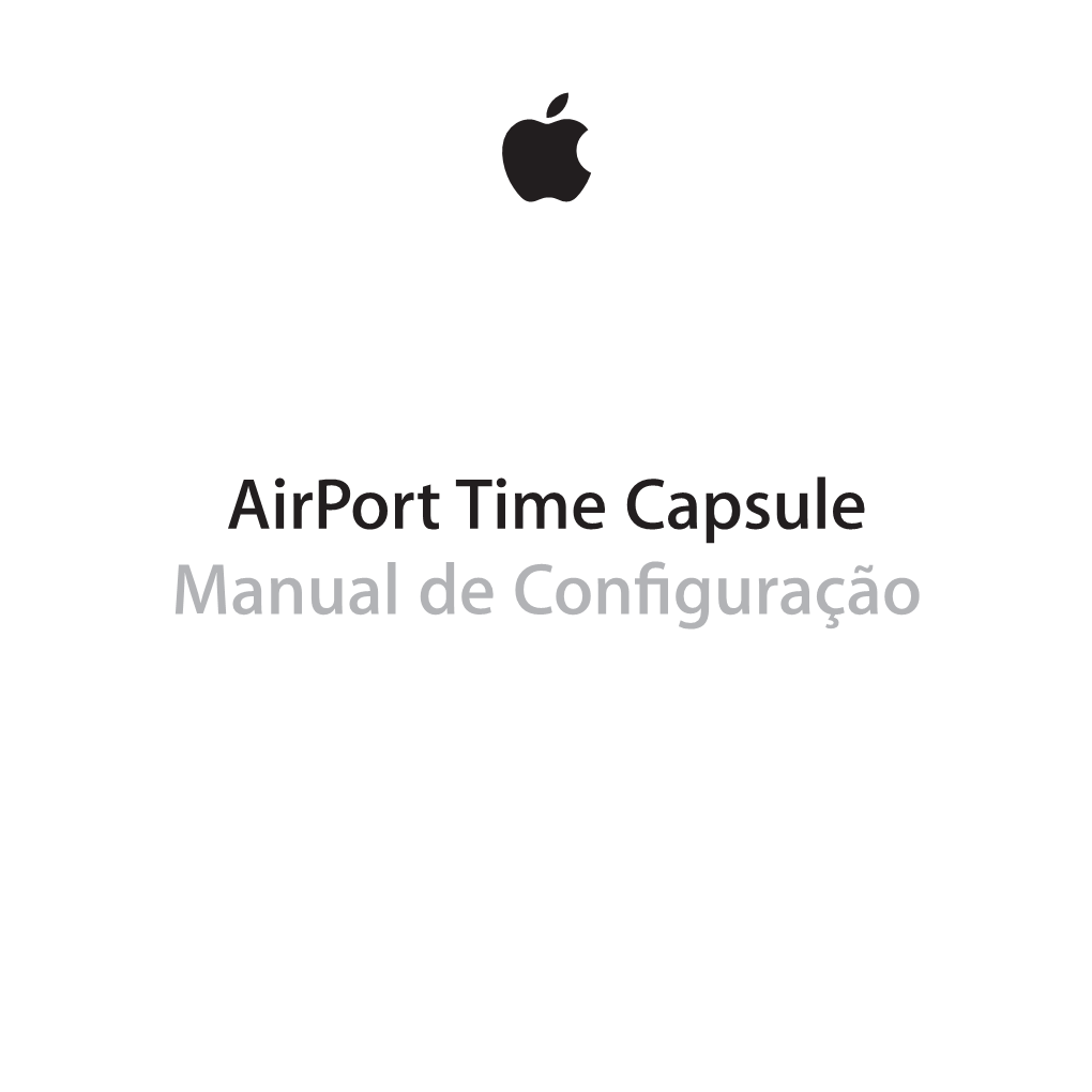 Airport Time Capsule Manual De Configuração