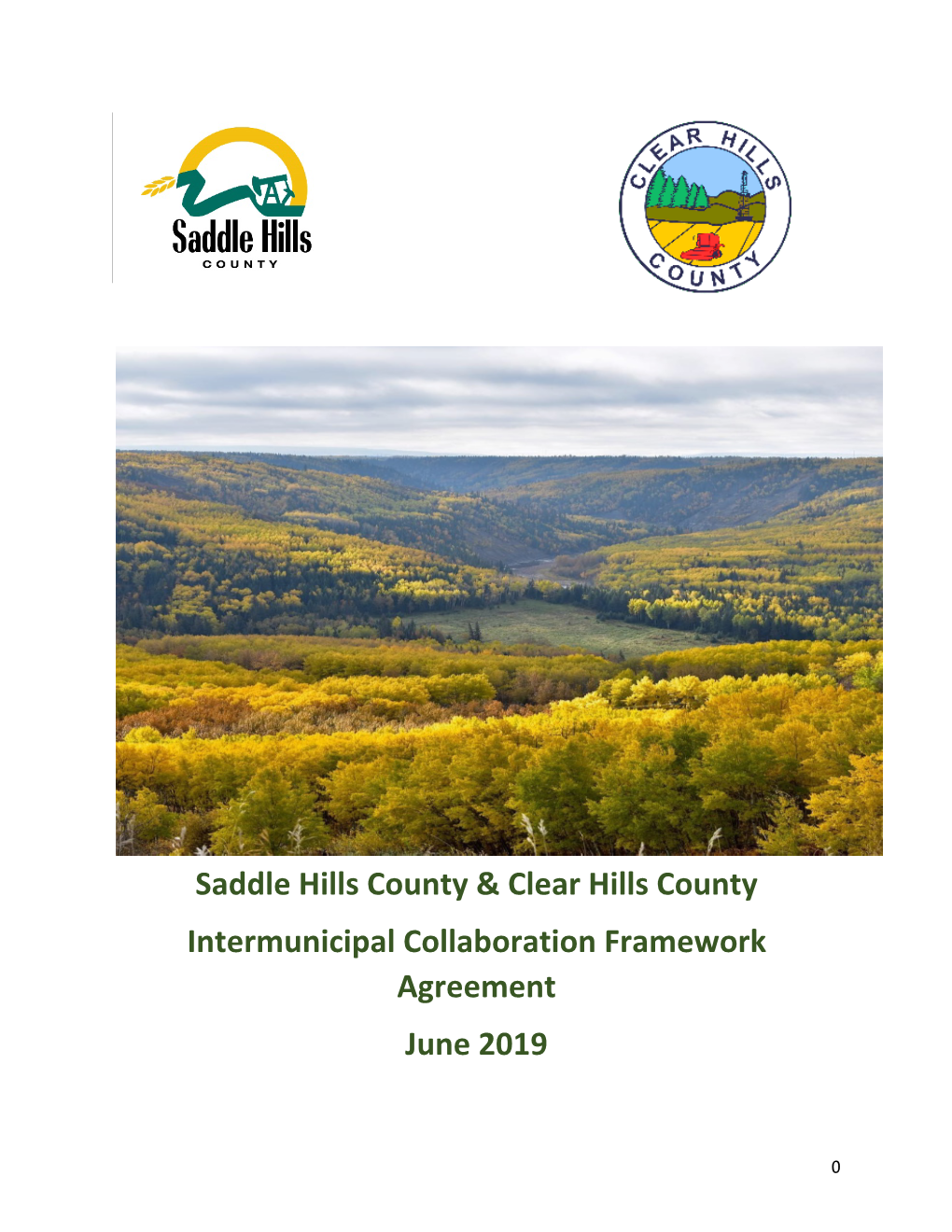 Clear Hills County Intermunicipal Collaboration Framework Agreement June 2019