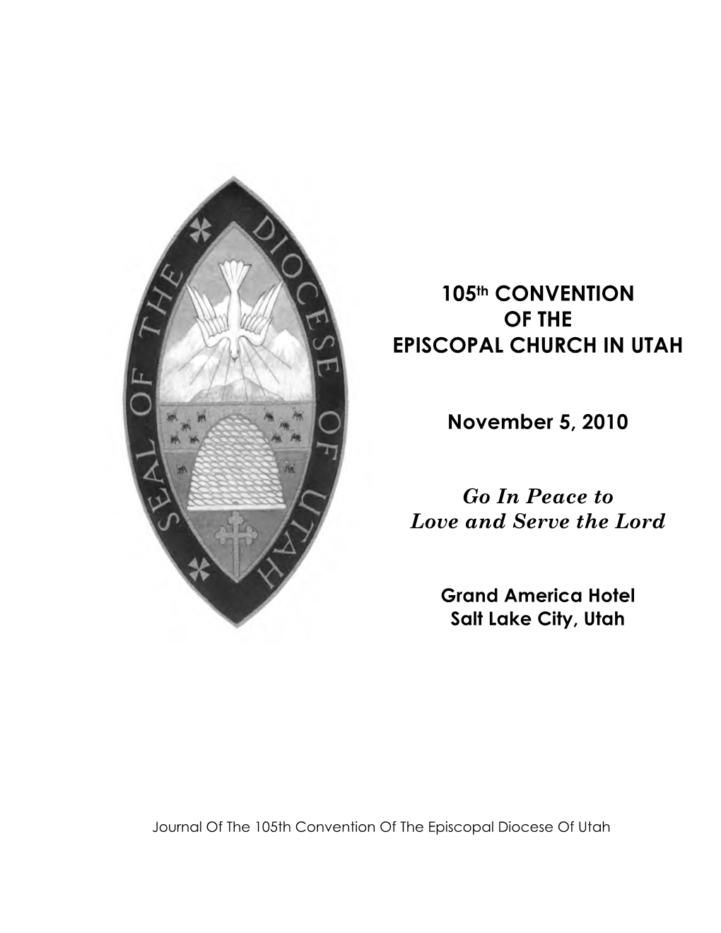 105Th CONVENTION of the EPISCOPAL CHURCH in UTAH