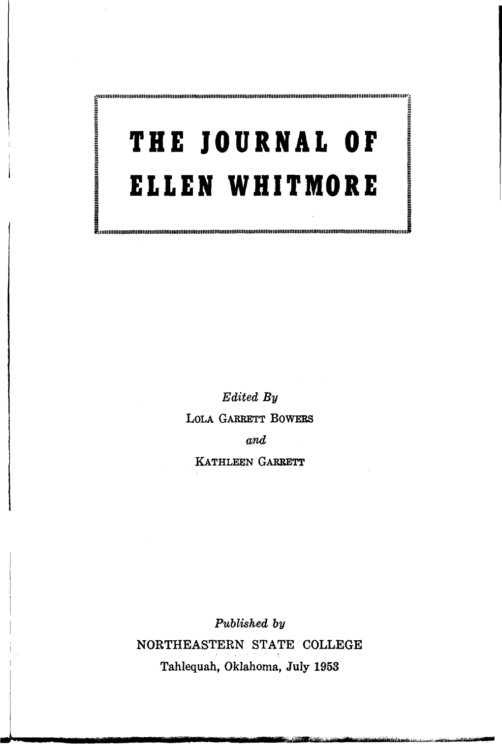 The Journal of Ellen Whitmore