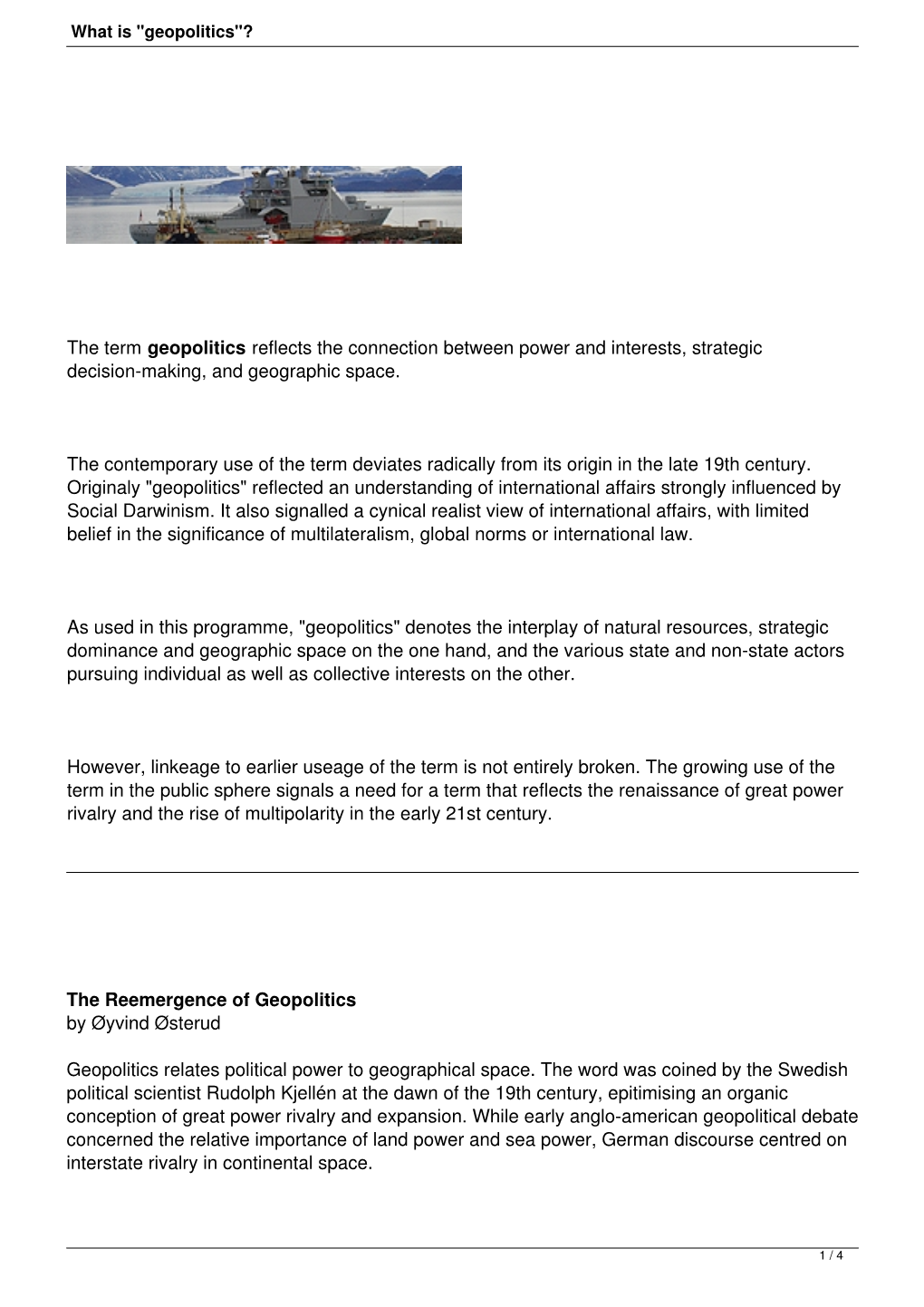 What-Is-Geopolitics.Pdf