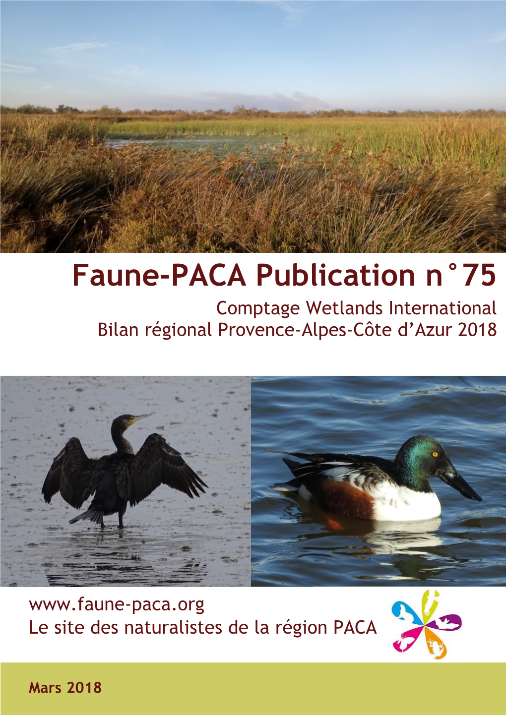 Faune-PACA Publication N°75 Comptage Wetlands International Bilan Régional Provence-Alpes-Côte D’Azur 2018