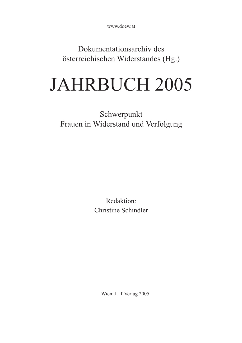 Jahrbuch 2005