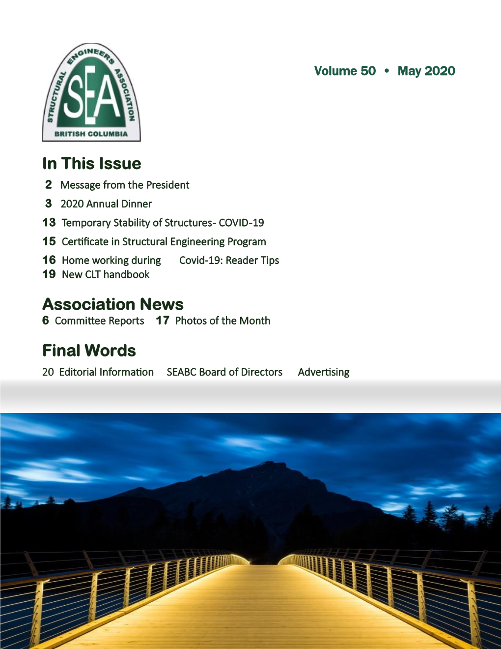 SEABC Newsletter • Volume 50 • May 2020 Page 1