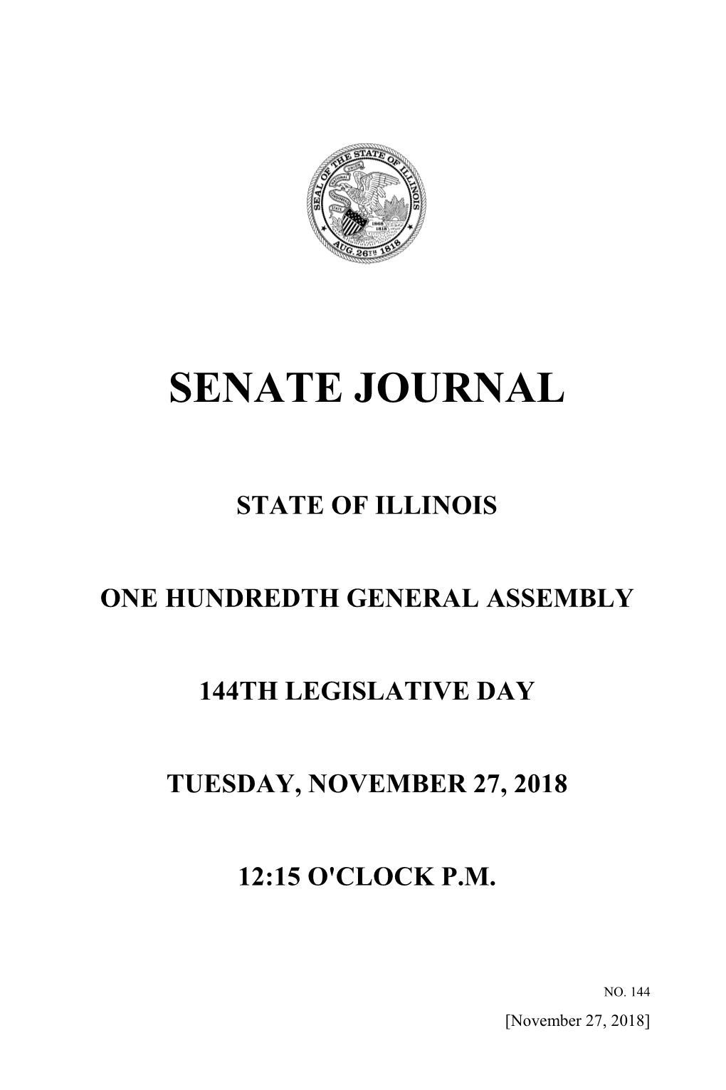 Senate Journal