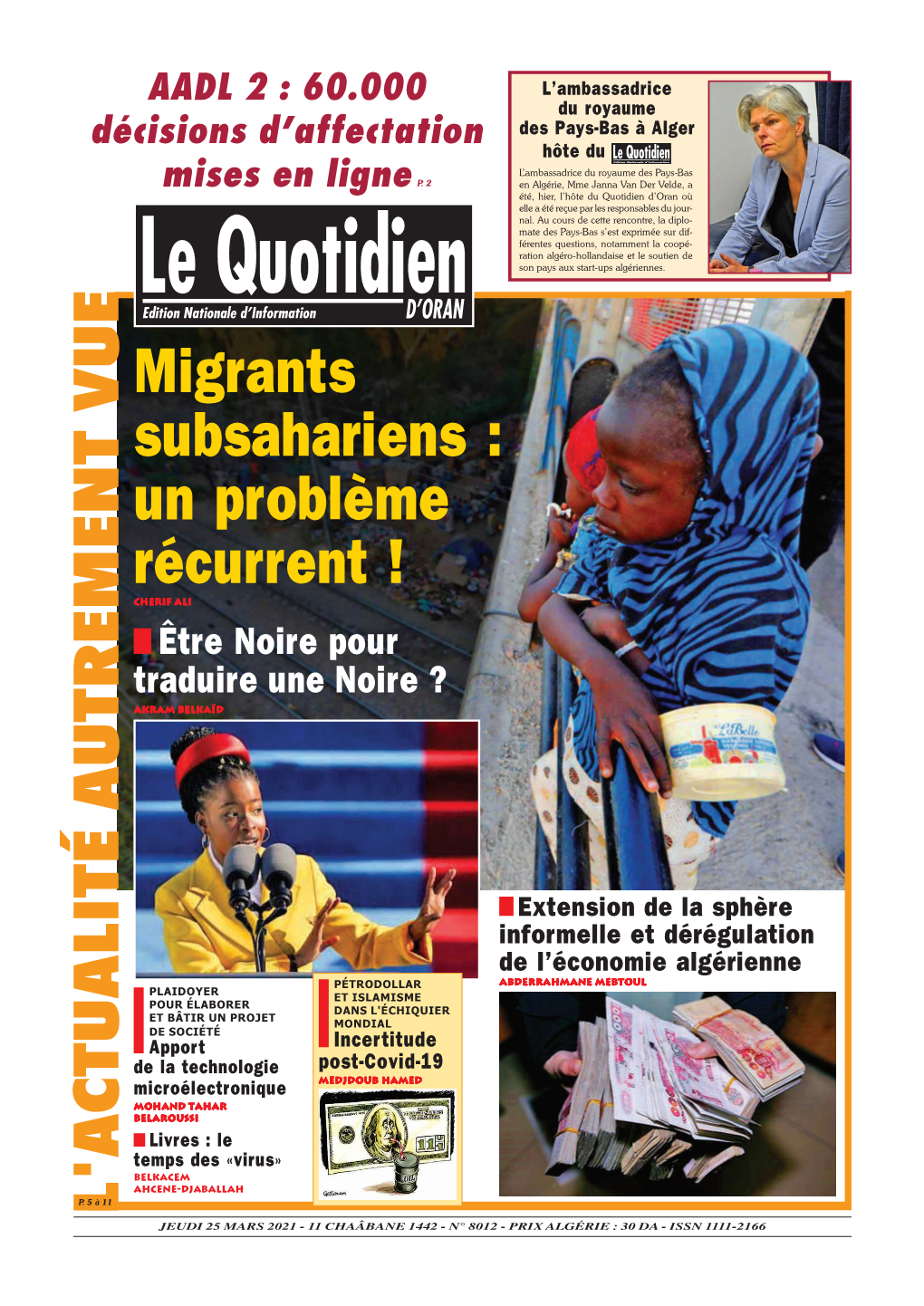 Pdf Le Quotidien D Oran Du 2021-03-25