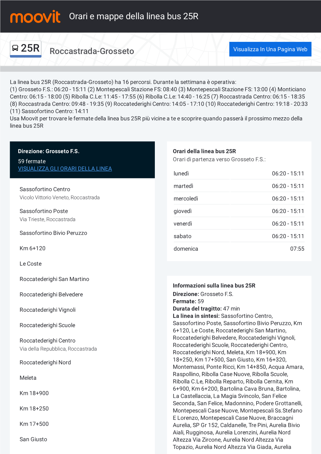 Guarda Il PDF: Orari, Fermate E Percorso Linea