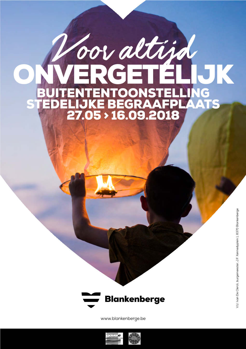 Onvergetelijk Buitententoonstelling Stedelijke Begraafplaats 27.05 > 16.09.2018 V.U