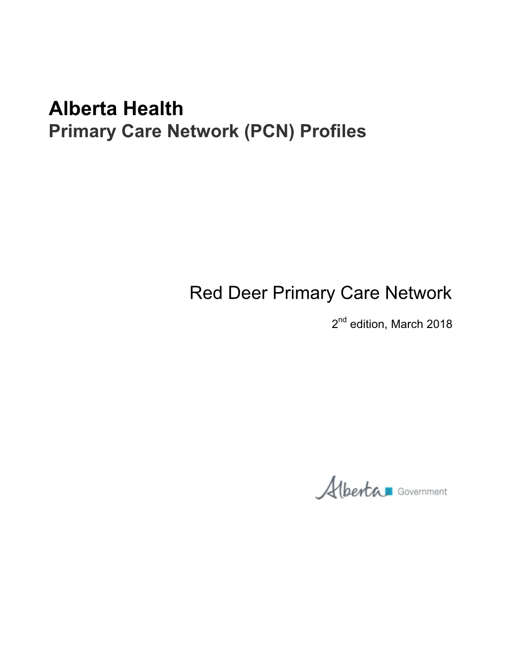 Primary Health Care Delivery in Alberta