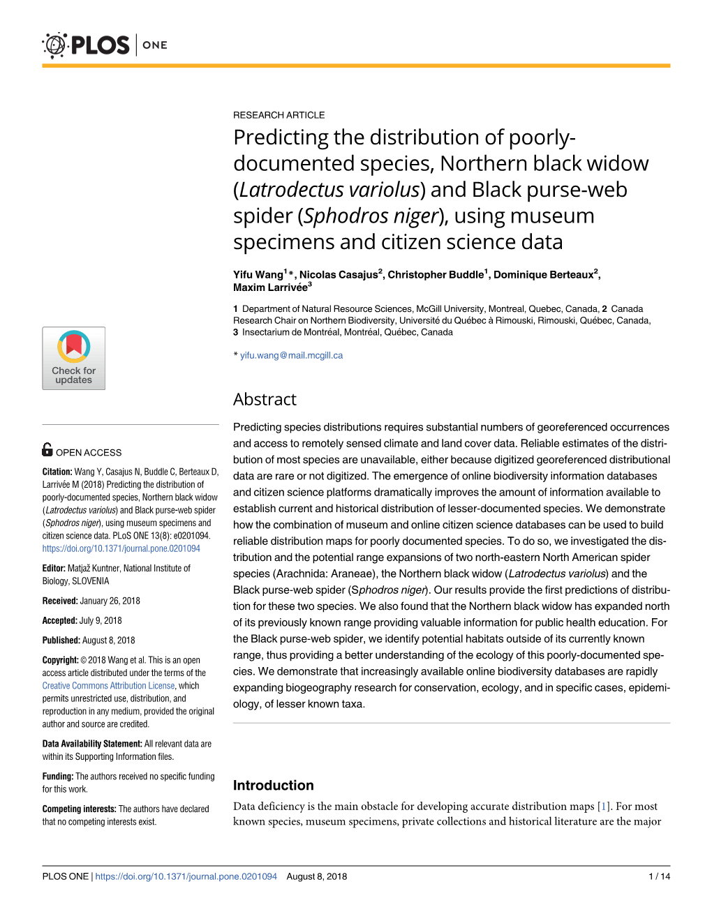 Predicting the Distribution of Poorly-Documented Species