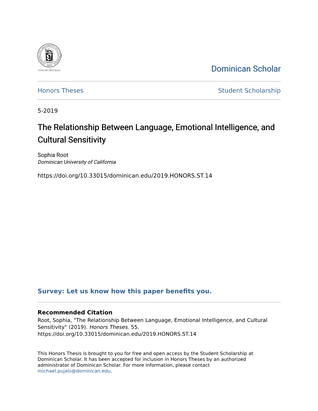 The Relationship Between Language, Emotional Intelligence, and Cultural Sensitivity